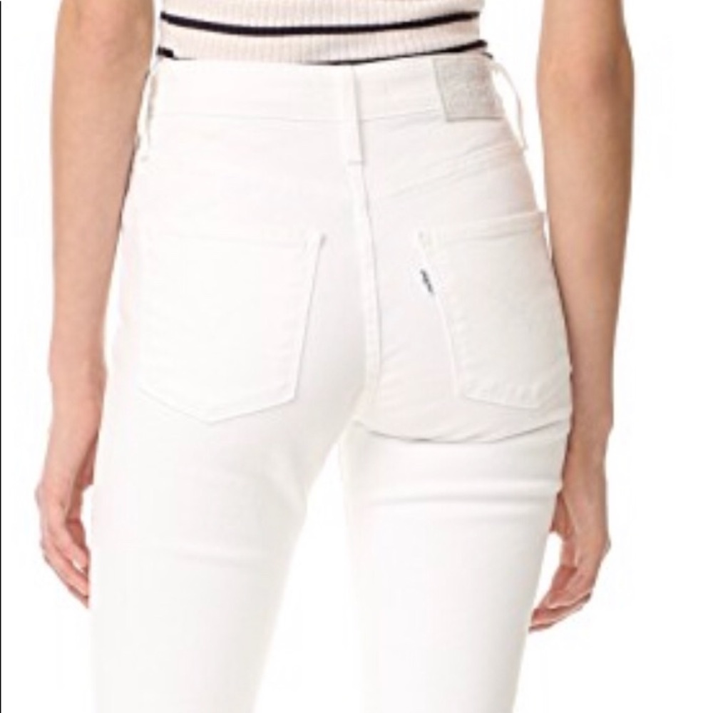 Levi’s 721 High Rise Ankle Skinny- White Jeans NWT